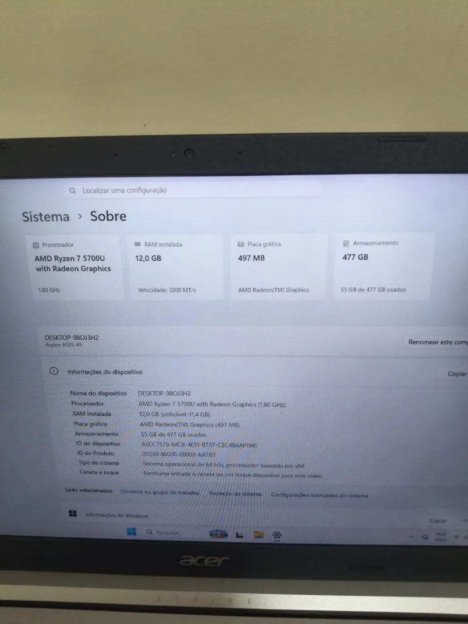 Notebook Acer Aspire 5 - Foto 2