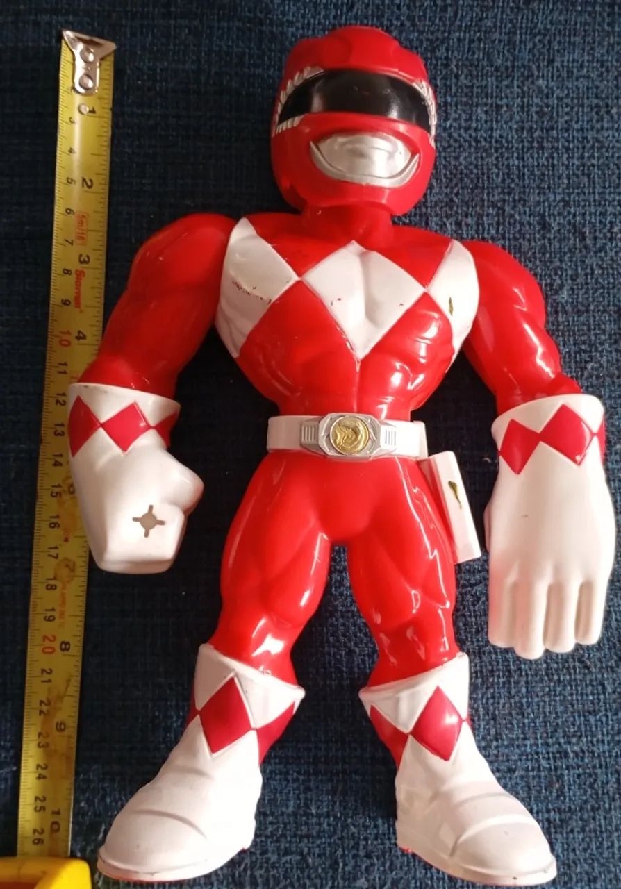 PlaySkool Mega Mighties Boneco Power Rangers Vermelho