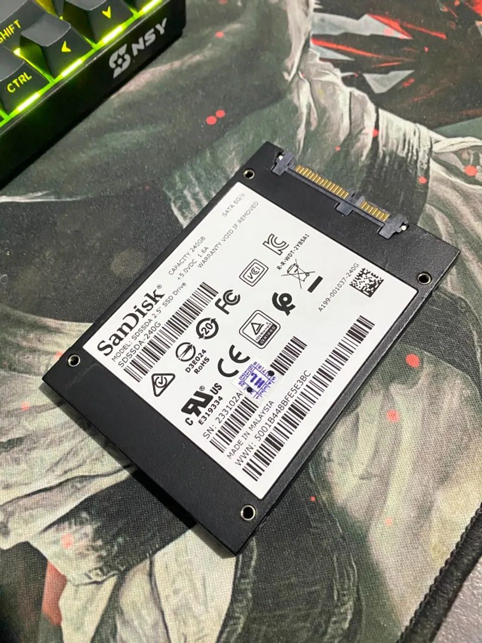 SSD SanDisk Plus 240GB SATA III - Seminovo (96% Saúde / 484h uso) - Foto 2