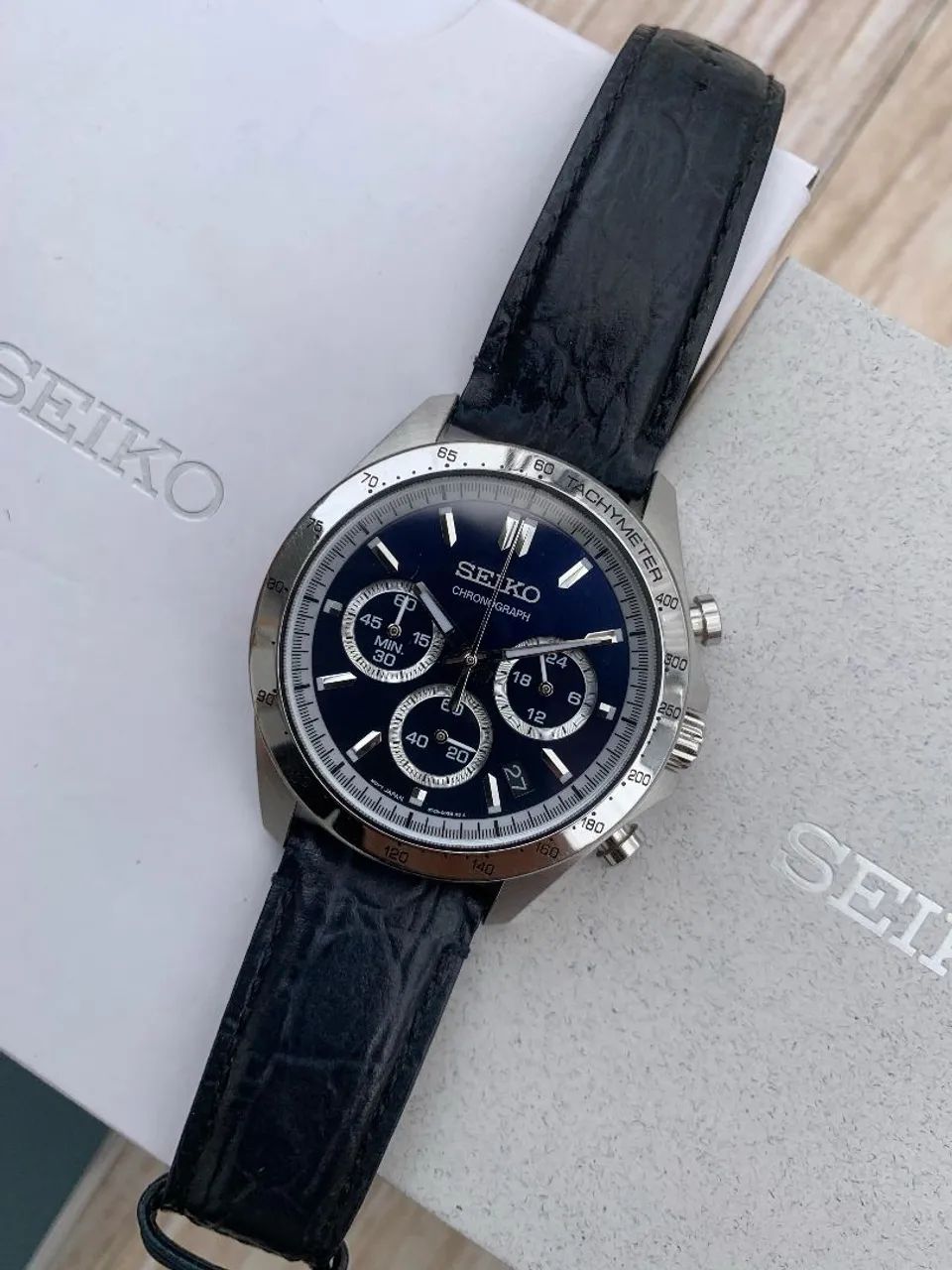 Seiko Daytona Azul Sbtr019 - Foto 5