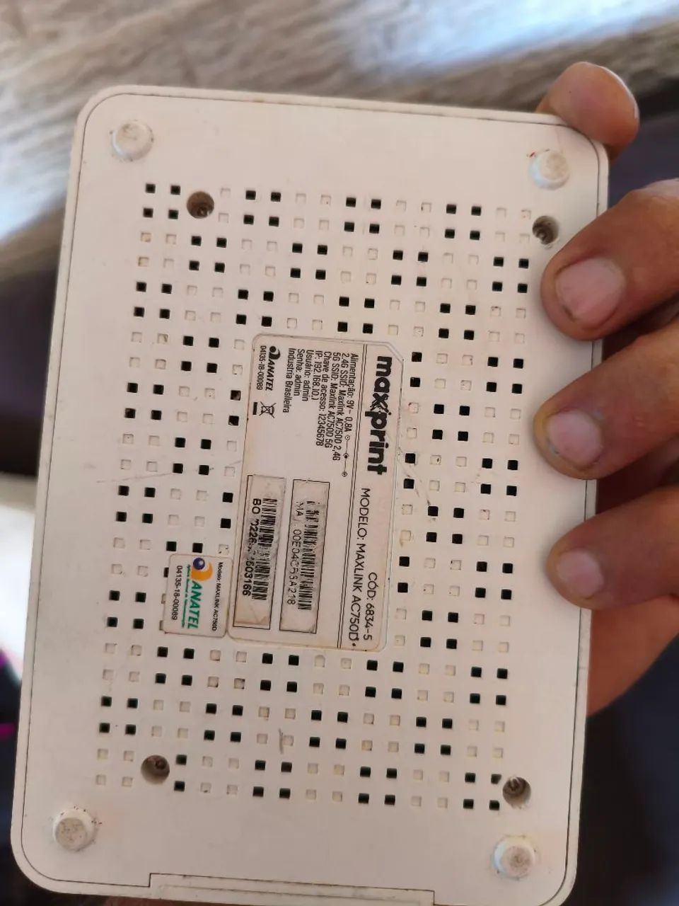 Roteador wi-fi 750 Mbps função repetidor maxprint 3 antenas  - Foto 4