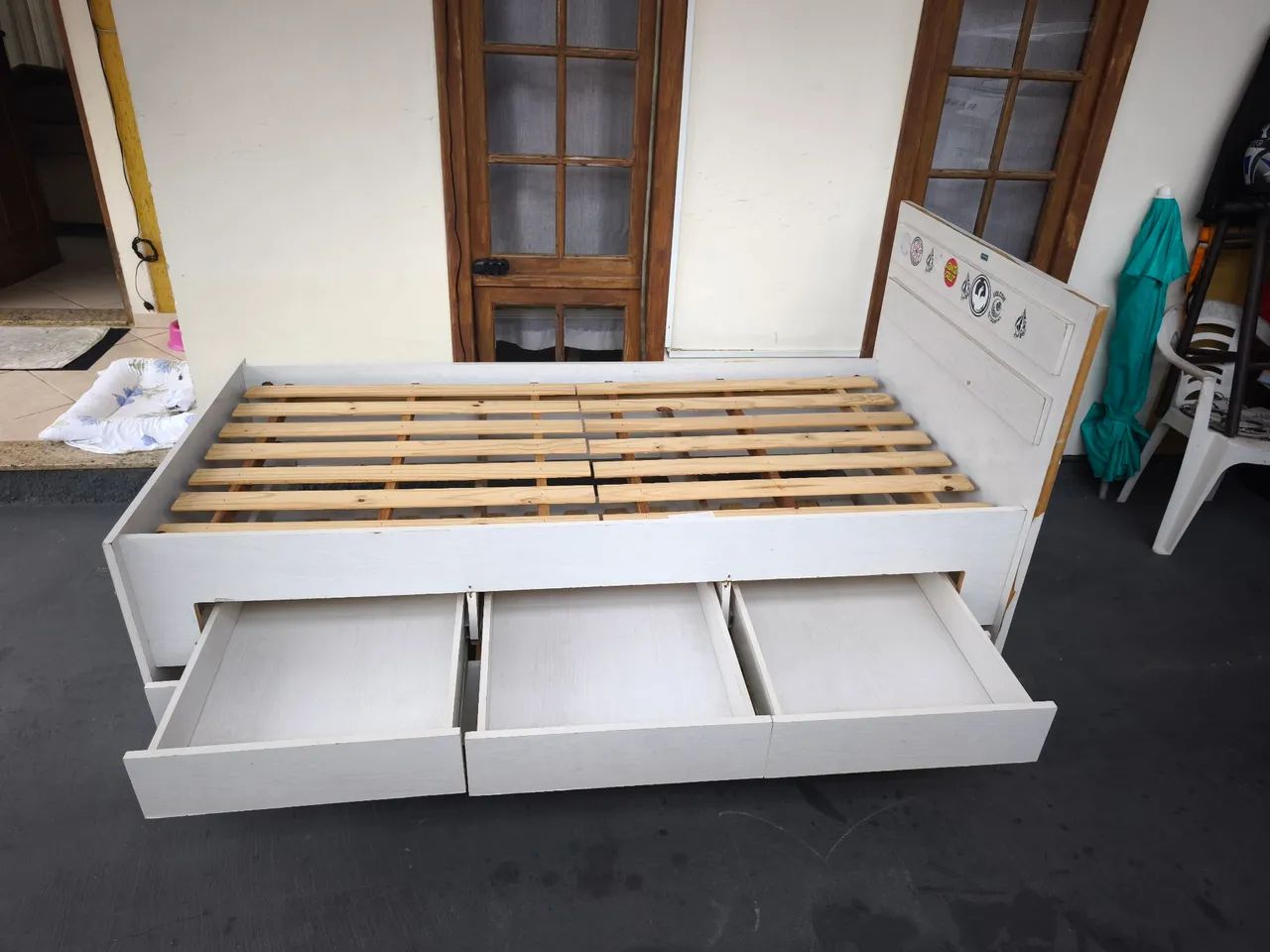 (DOAÇÃO)Cama Bicama com gavetas