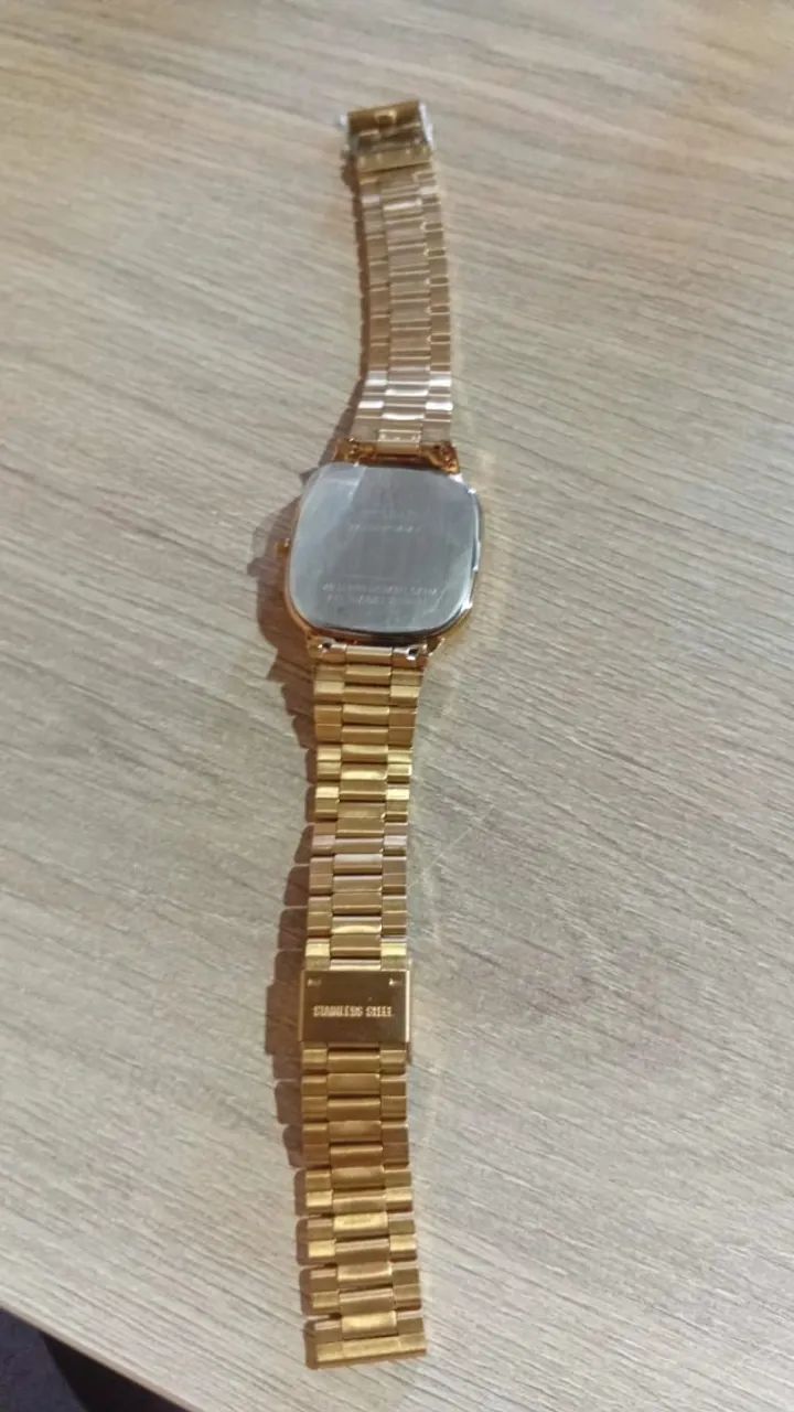 Relógio Feminino Dourado Seculus - Foto 3
