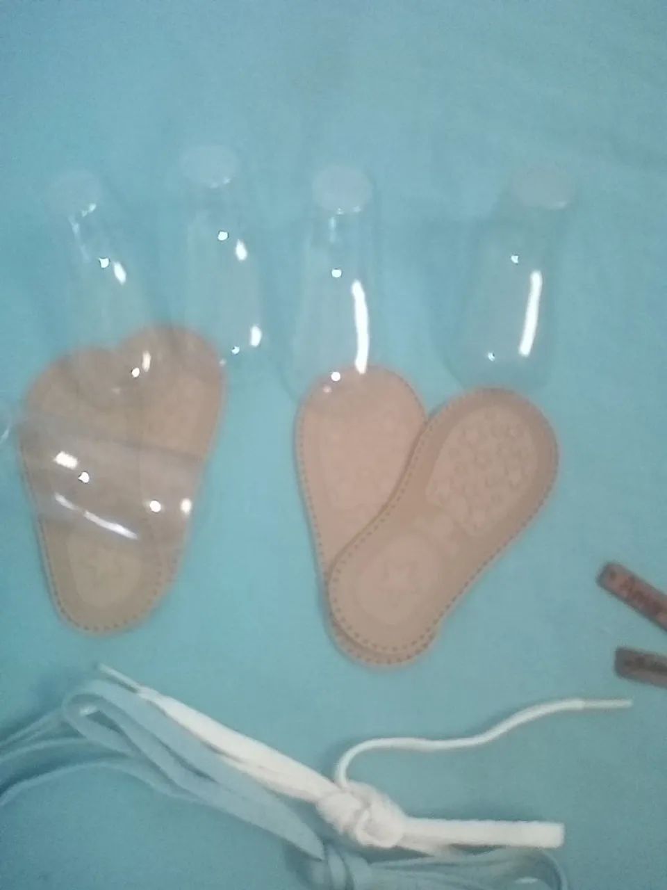 Materiais sapatinhos bebê crochê - Foto 3