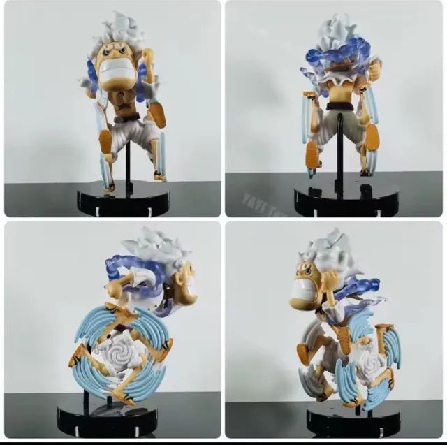 5 pçs/set uma peça anime figura luffy nika - Foto 5