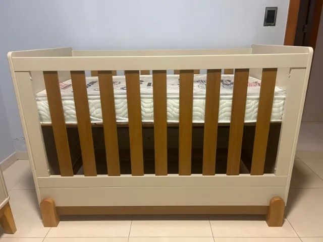 Berço lótus marca reller novo, com colchão Ortobom  - Foto 2