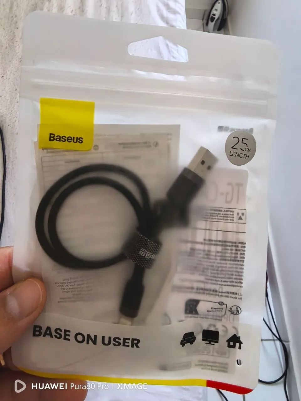 Cabo original Apple + cabo curto bases - Foto 4