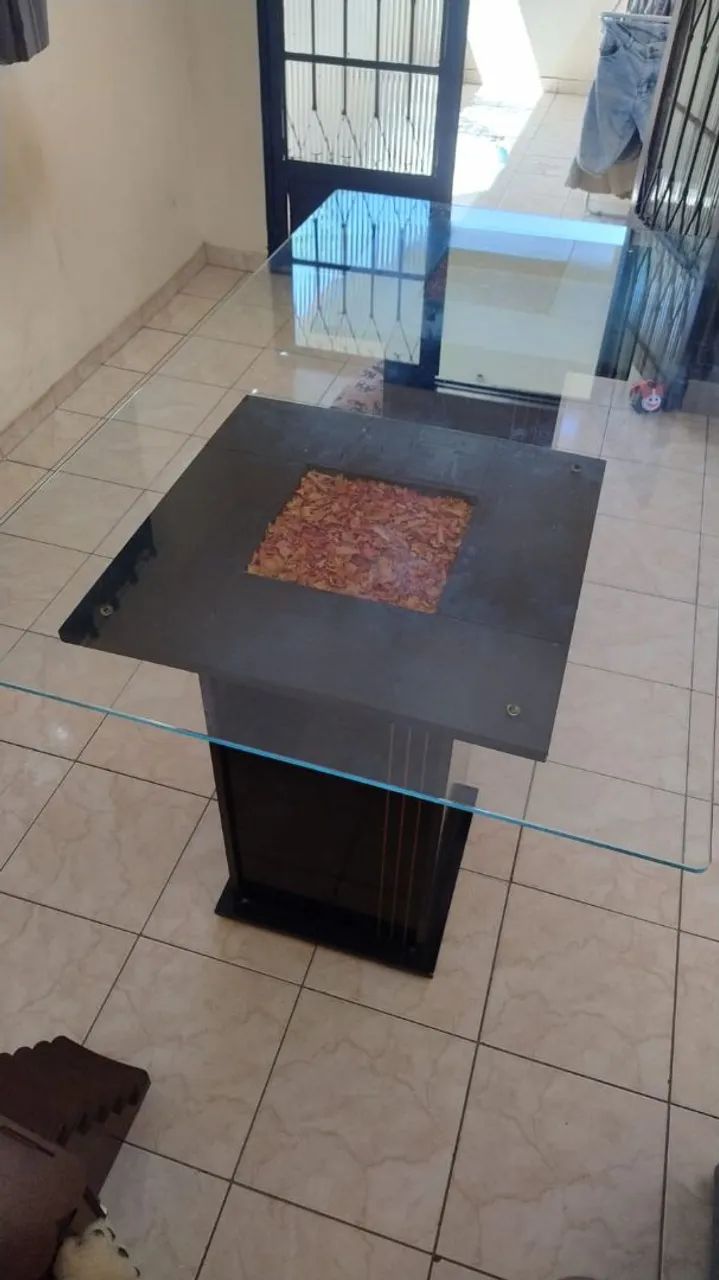Mesa de vidro de 6 cadeiras - Foto 2