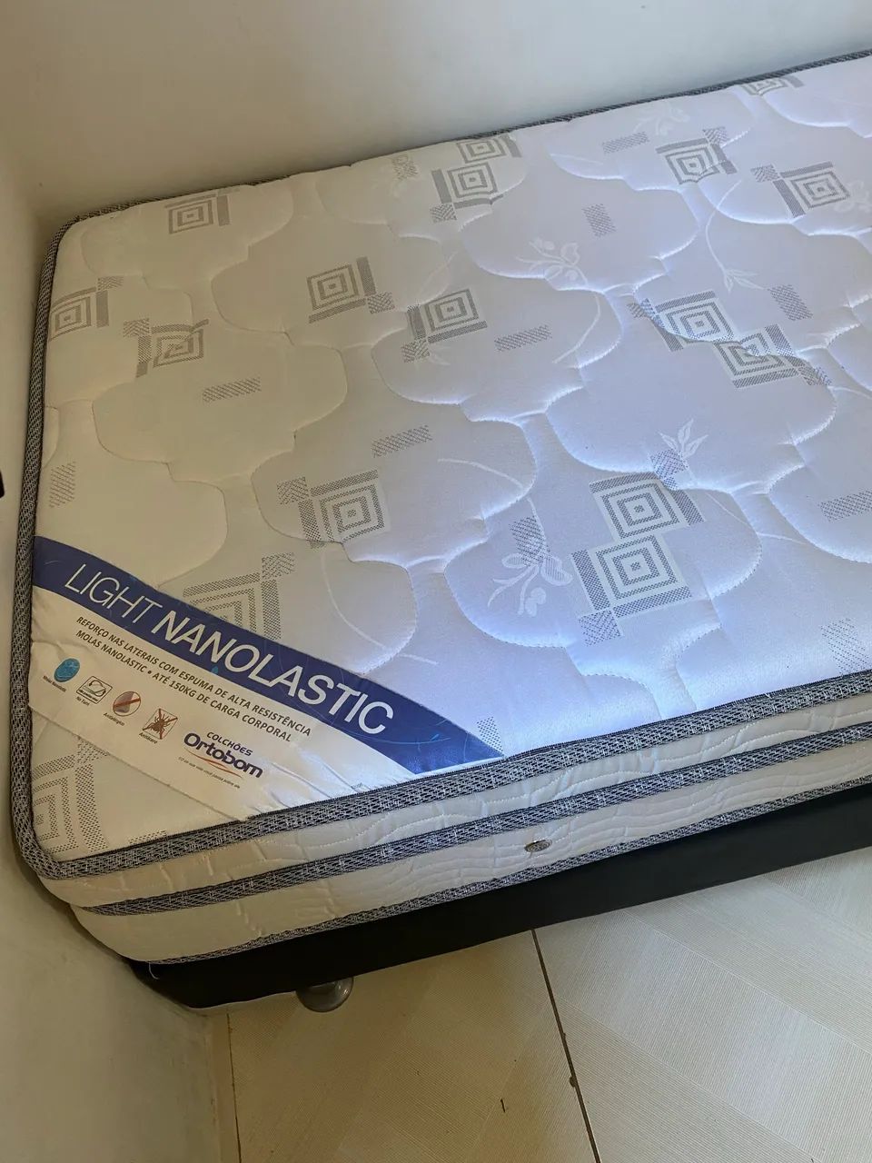 Cama e colchão de solteiro Ortobom  - Foto 3