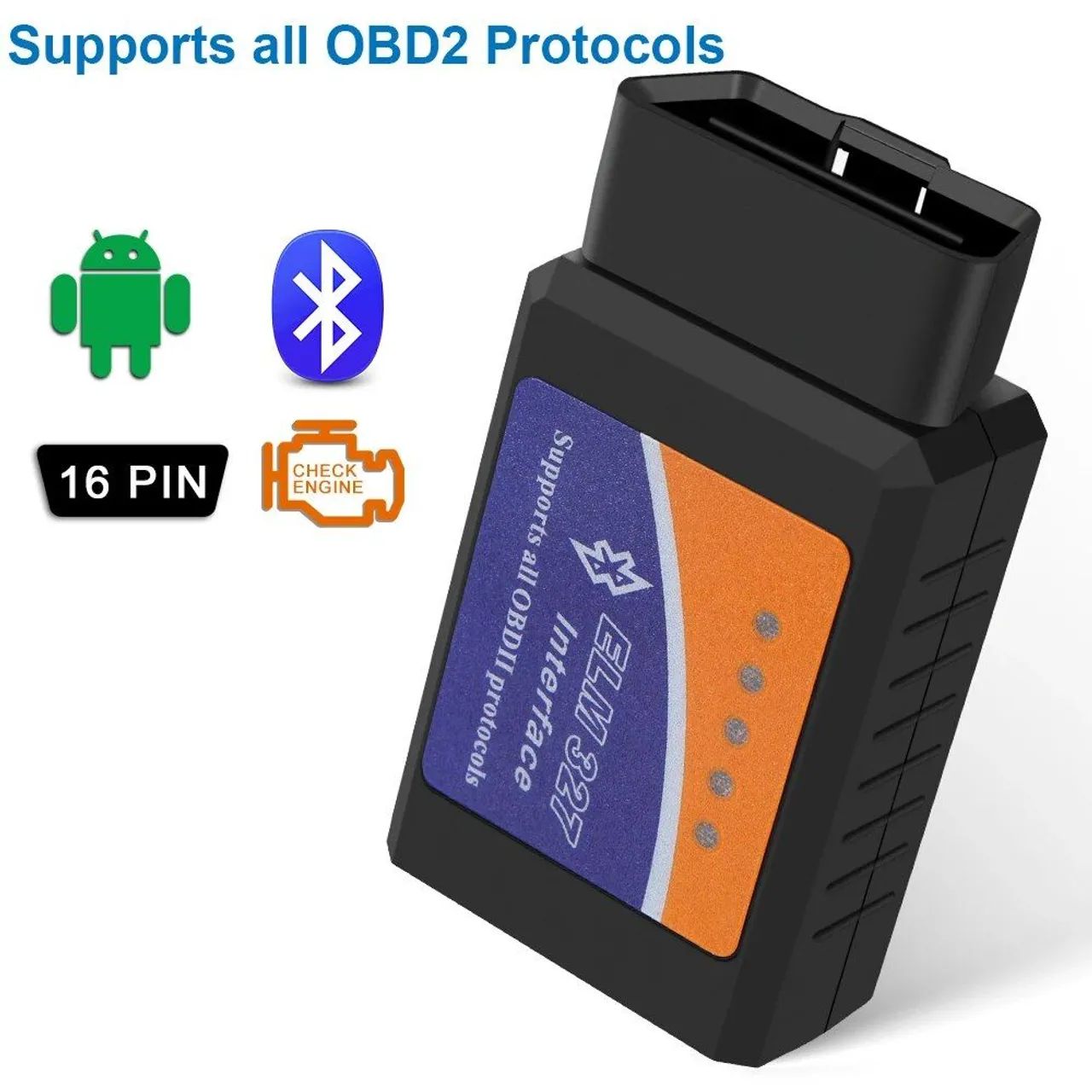 Scanner Automotivo OBD2 ELM327 Interface V2.1IOS Android OBD2 Scanner Bluetooth - Foto 2