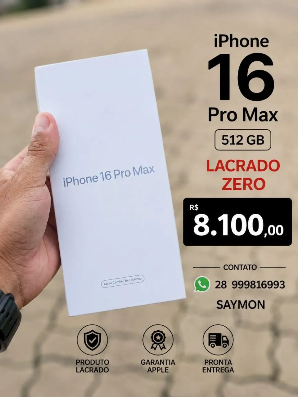 IPHONE 16 PRO MAX 512GB