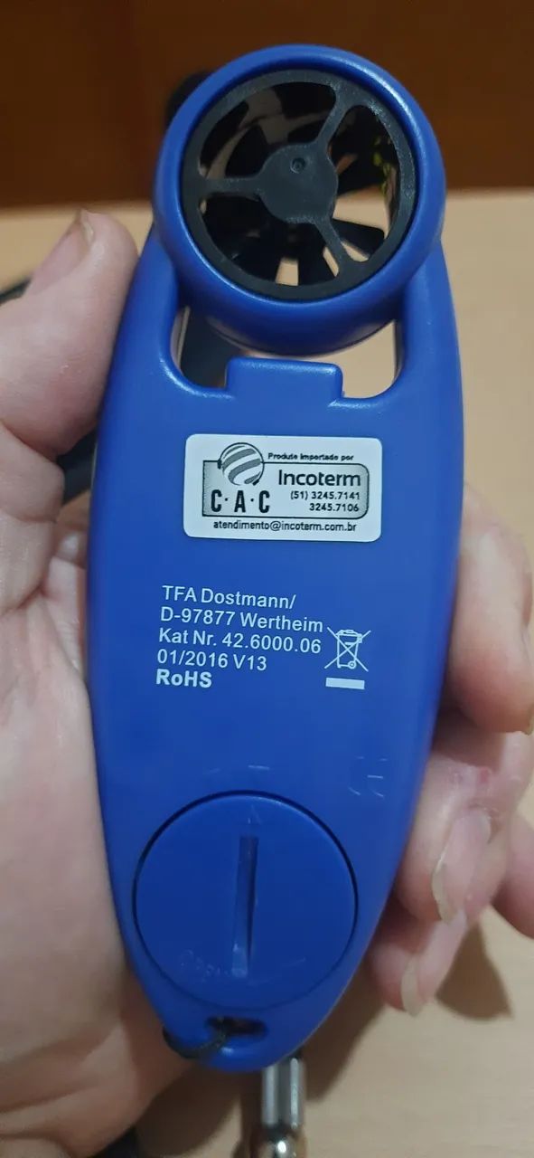 Anemometro com escala e termometro digital com iluminação  - Foto 3