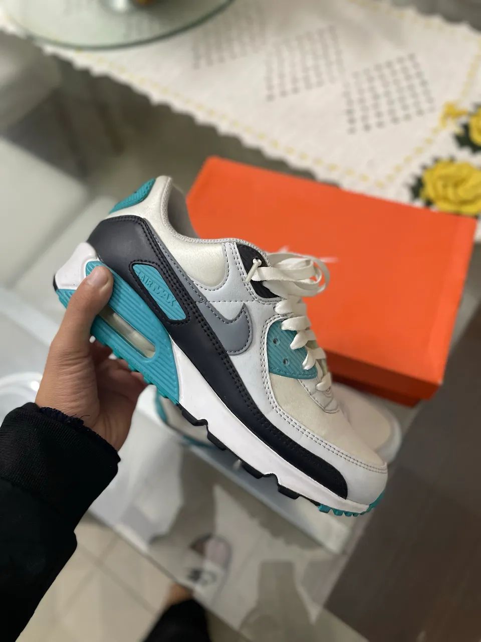 Aix max 90 branco com verde água 