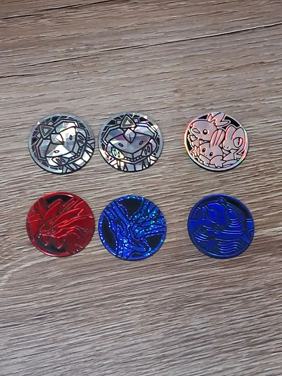 conjunto de 6 moedas pokémon prateado e XY olecionáveis - Foto 2