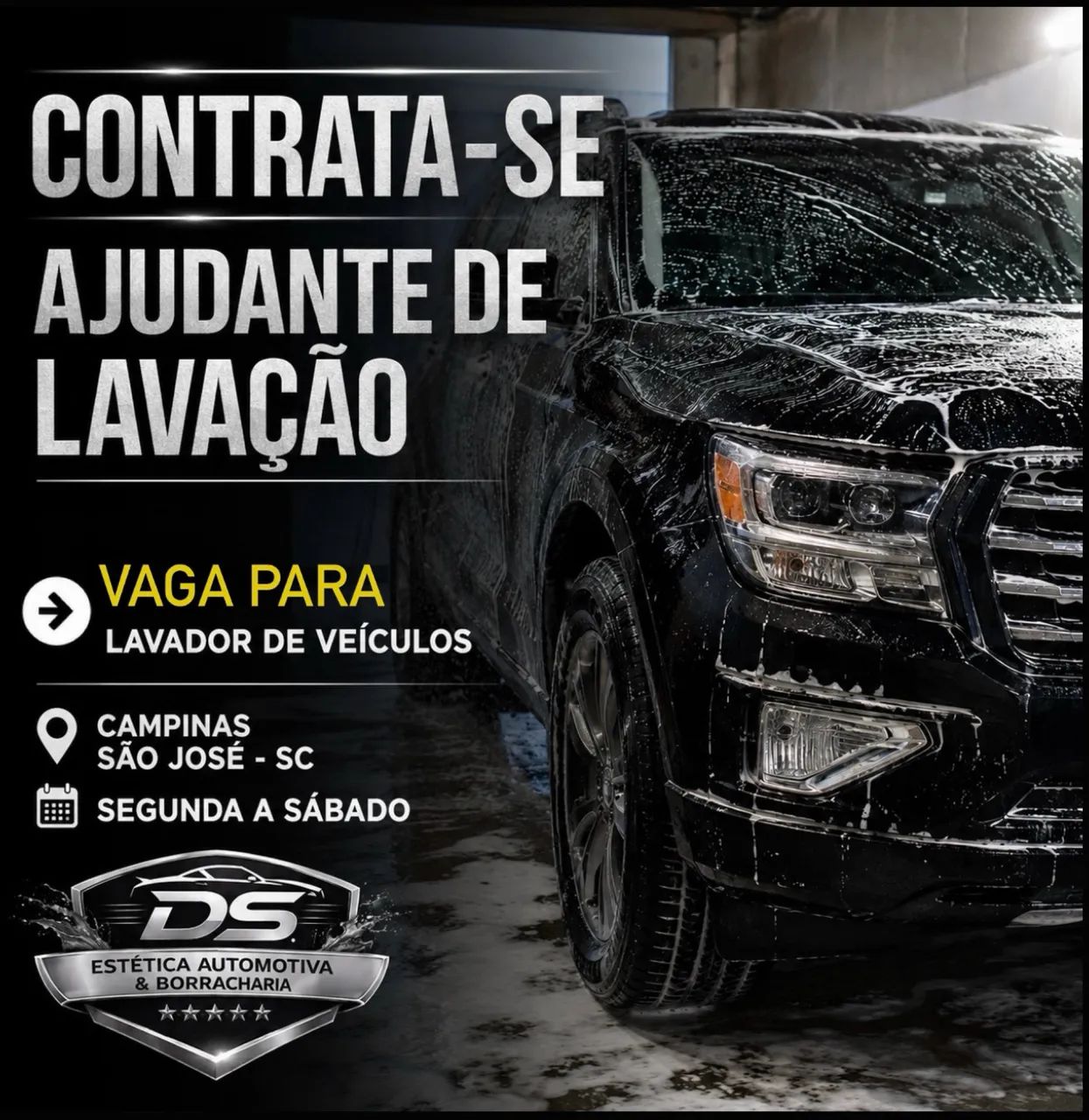 Contrata-se ajudante de lavação 