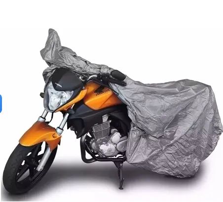 Capa Protetora P/ Cobrir Moto Motocicleta 100% Impermeável Sem Forro Com Elástico z1477 ae - Foto 3