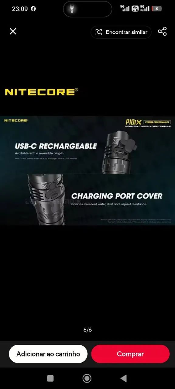 Lanterna NITECORE P10ix  - Foto 3