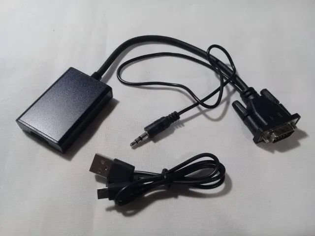 Cabo adaptador VGA para HDMI. - Foto 4