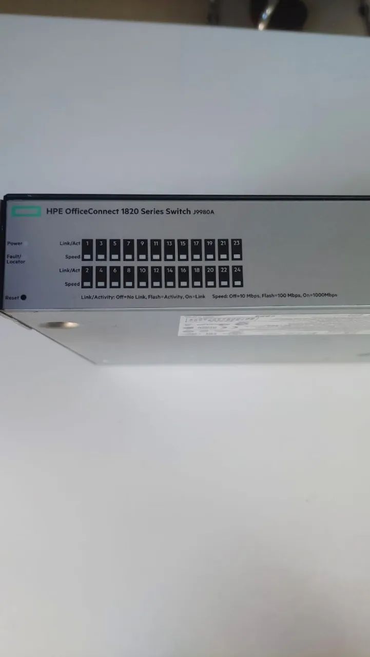 Switch Hewlett Packard Enterprise J9980A 24 Portas RJ-45 2 SFP - Foto 5