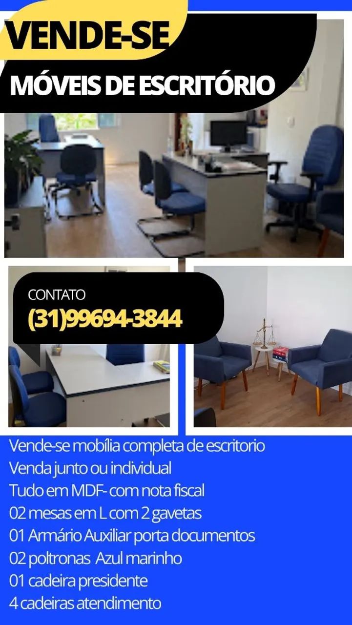 Vende-se móveis de escritório 