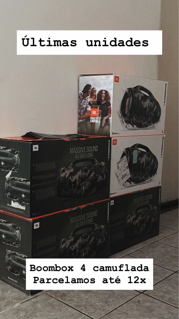 Boombox 4 disponível 