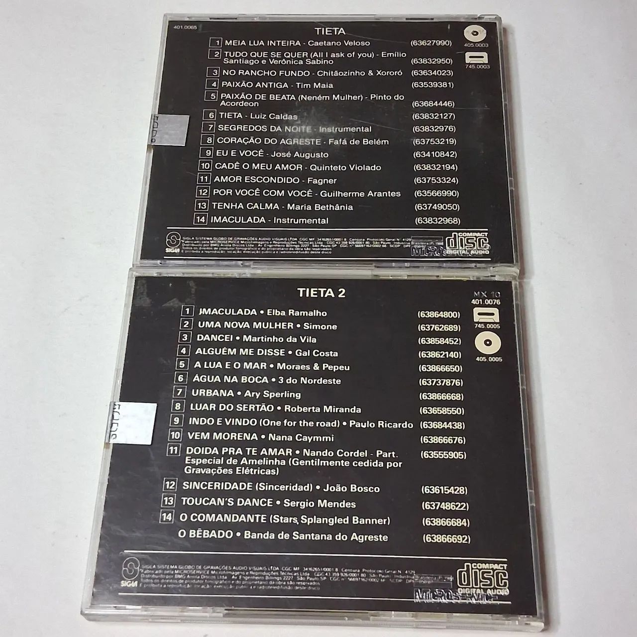 CD Tieta Volume 1 e 2 Original - Foto 5