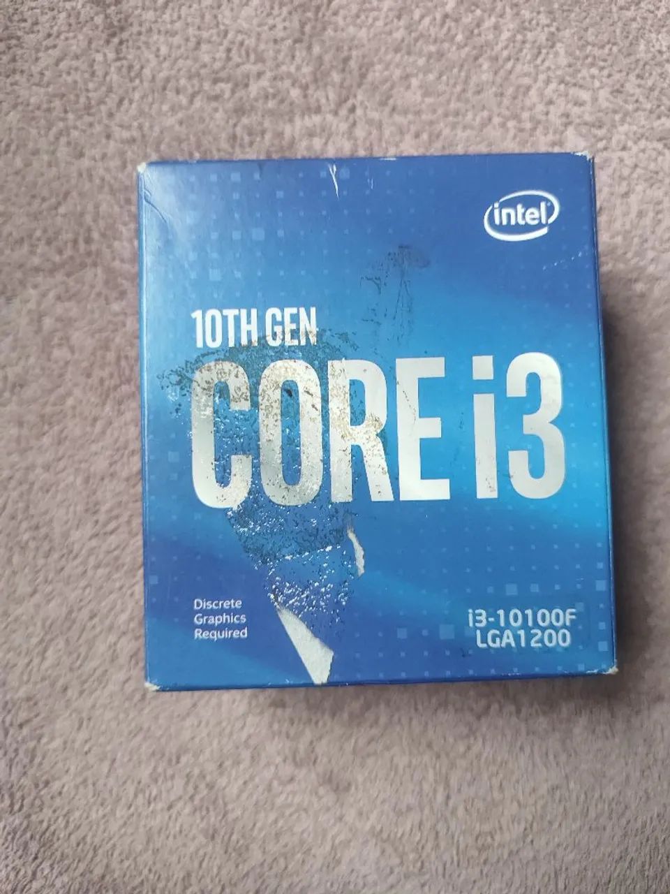Intel core i3-10100F com a caixa mais cooler, em bom estado - Foto 4