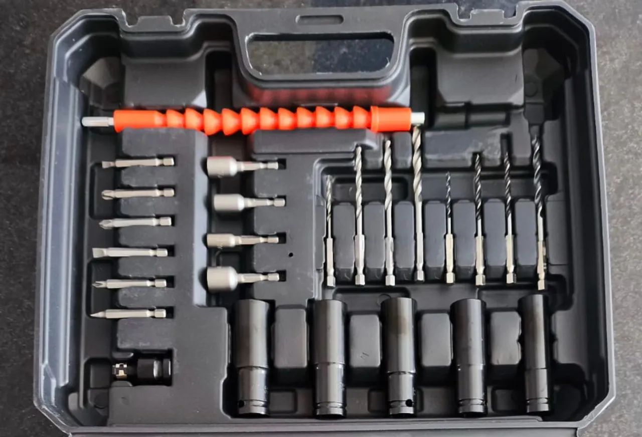 高級工具1 Chave de Impacto 48V Maleta e Acessórios - Ferramentas de