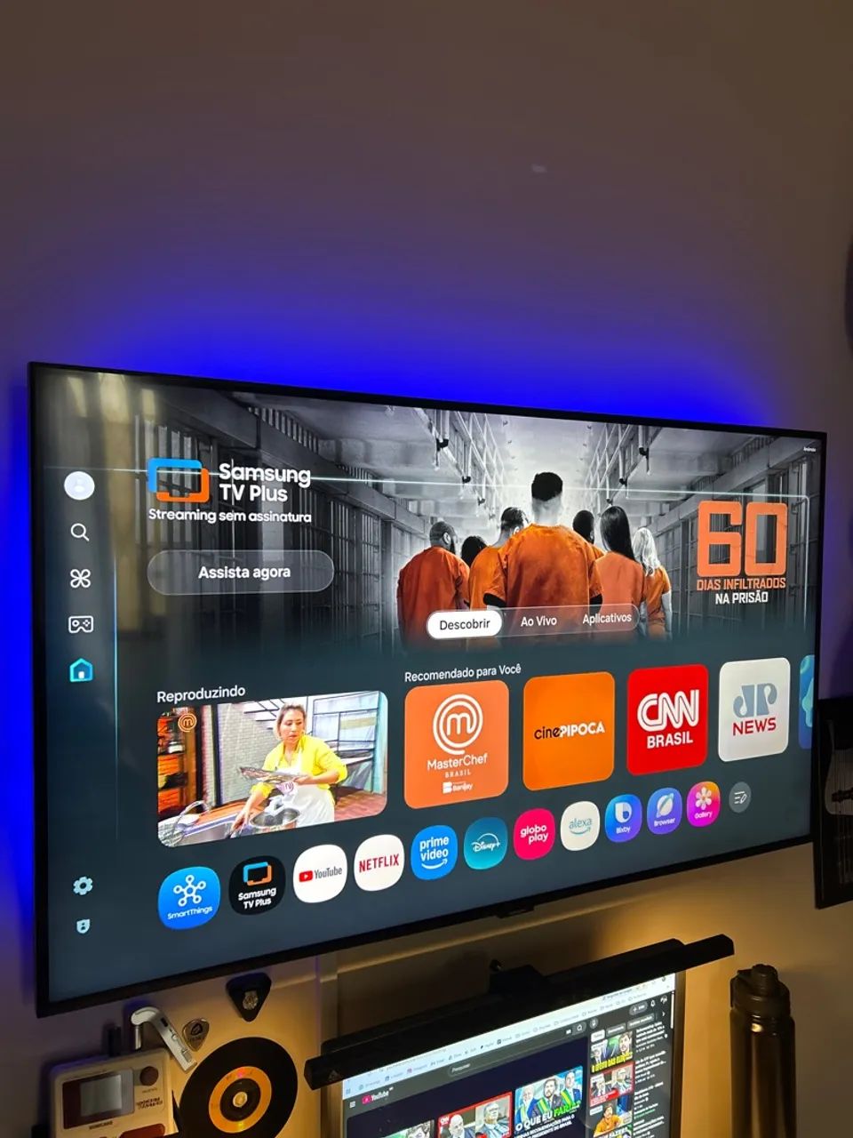 Tv Samsung CU7700 4k UHD com Xbox integrado