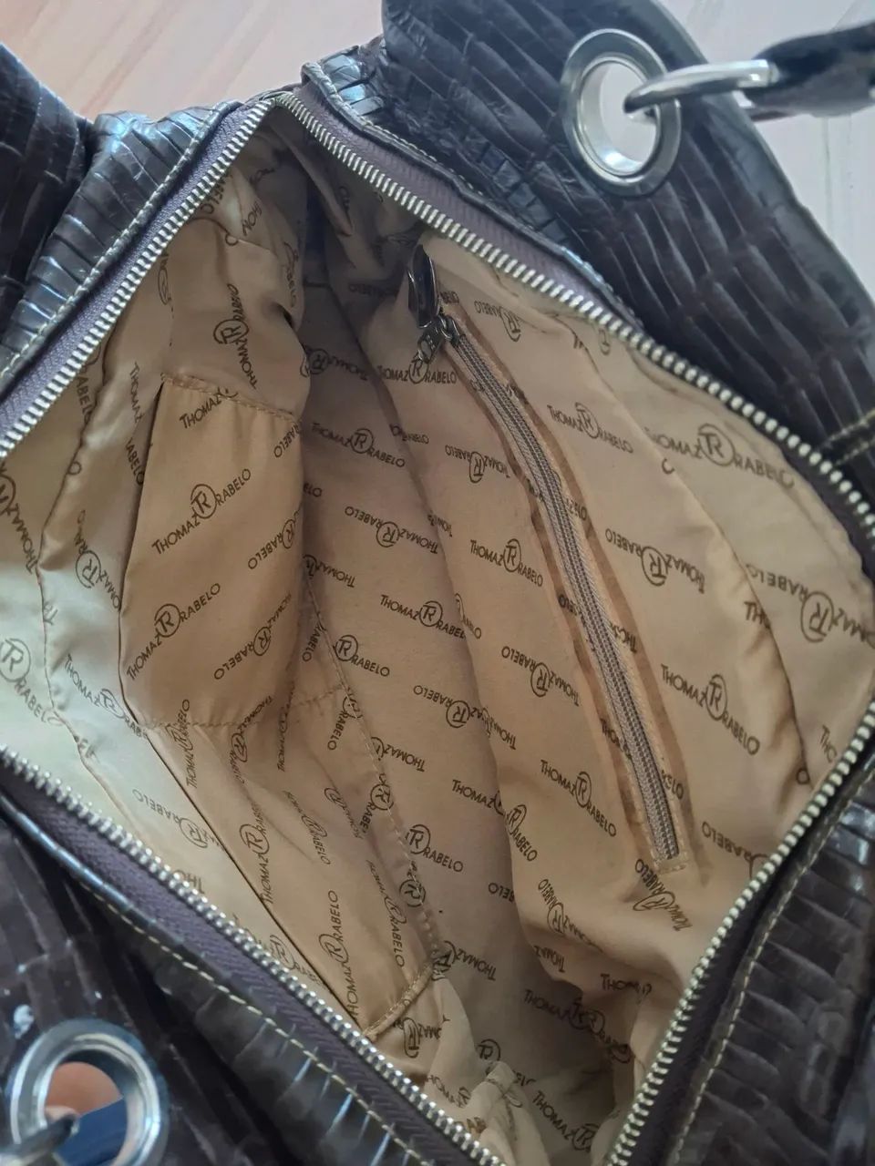 Bolsa tressê, em couro  marrom, Tomás Rabelo  - Foto 3