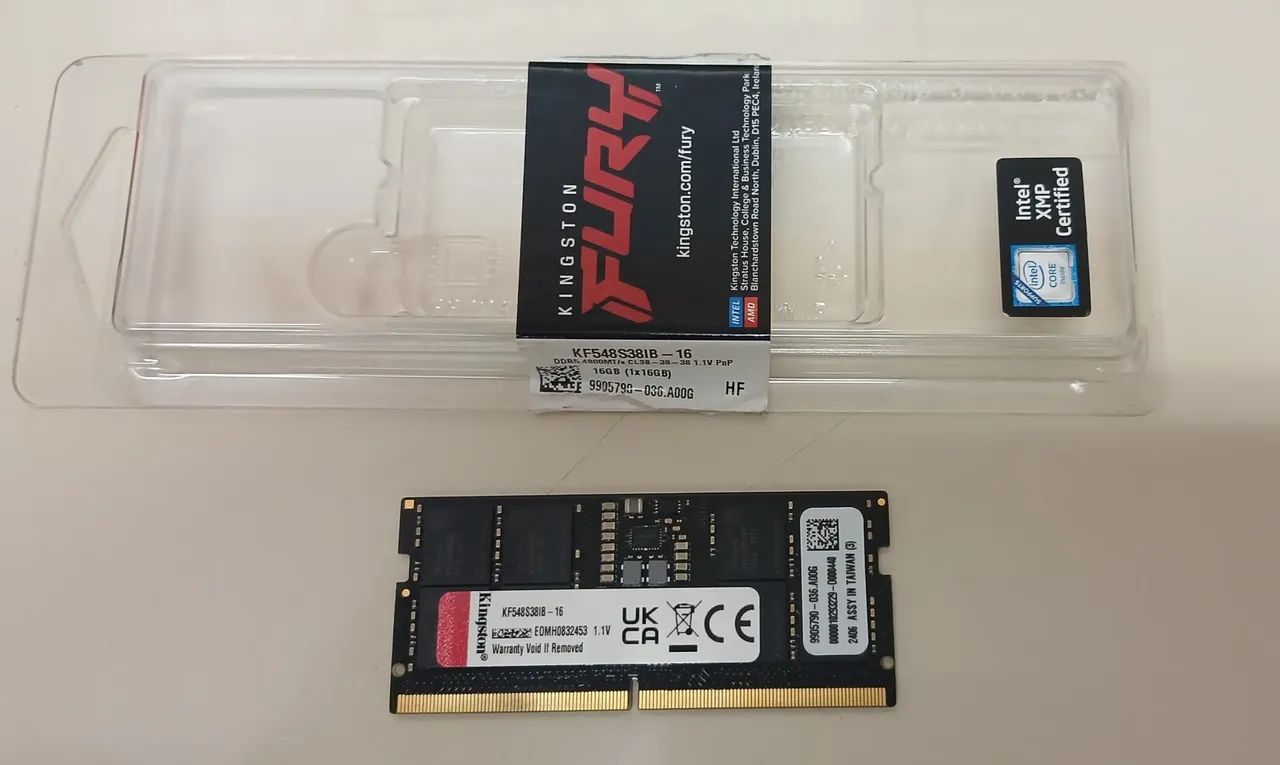 メモリー⑥ Memória DDR5 16GB Notebook - Memória RAM - Extensão do Bosque, Rio
