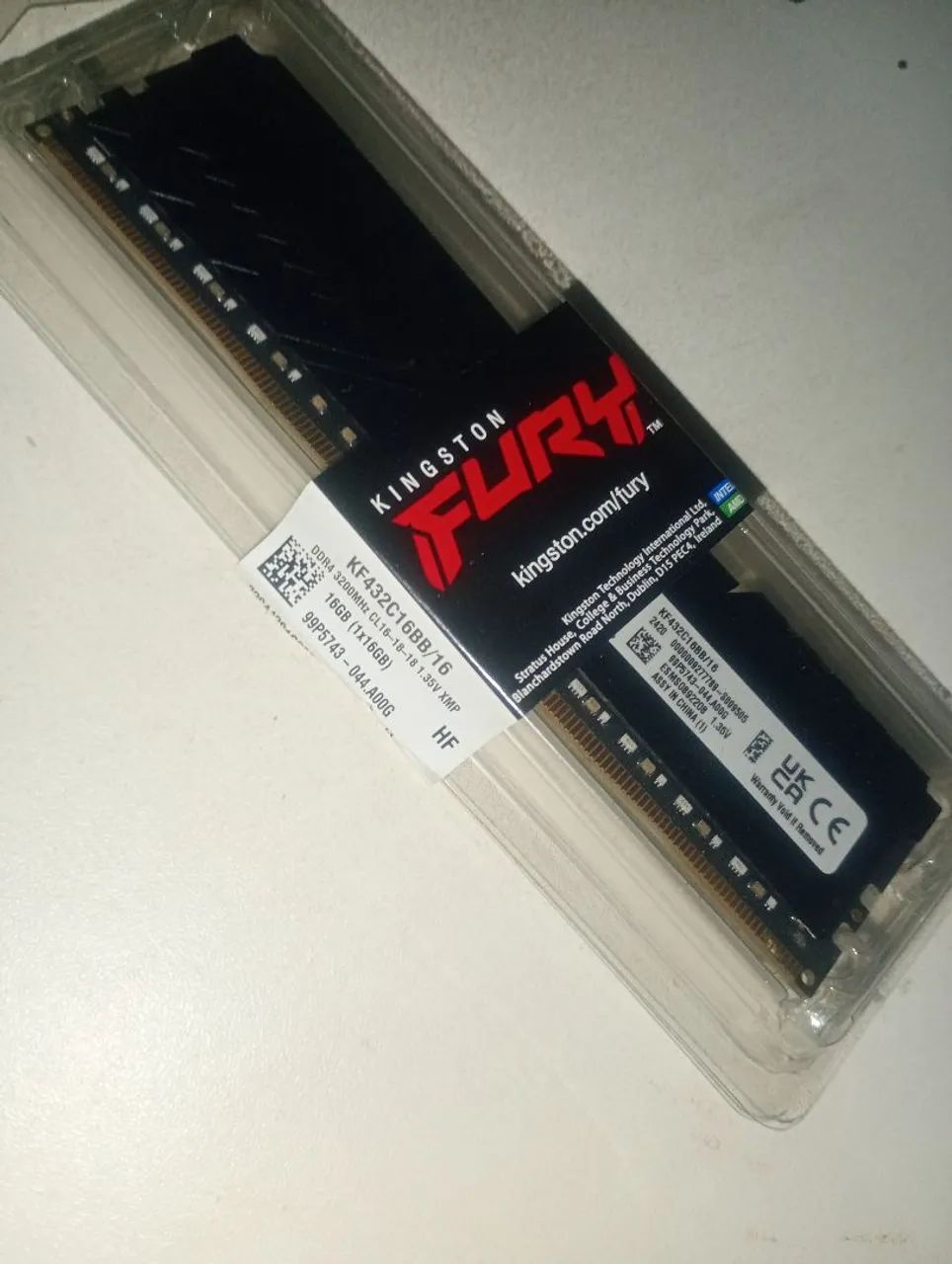 Vendo Memória Ram Kingston DDR4 16GB