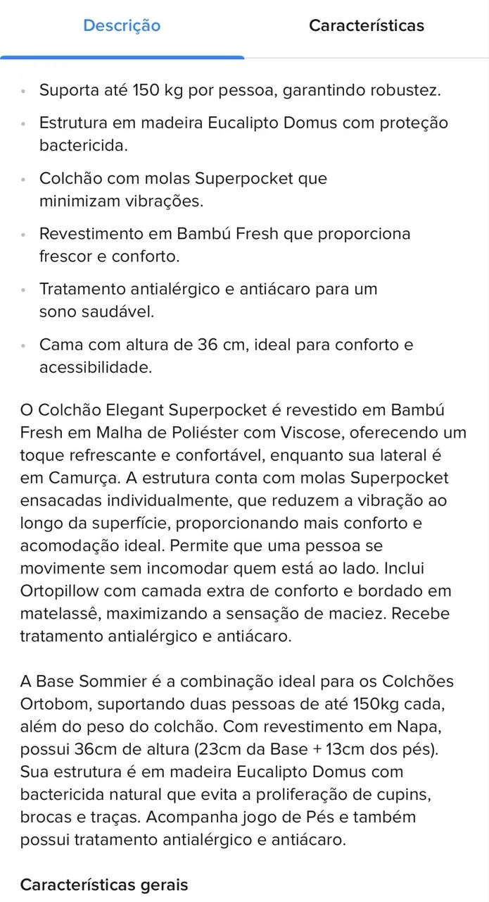 Colchão d e cama box - Ortobom - Novo - Foto 4