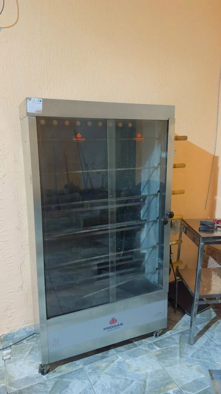 Máquina de assar frango completa progas com mesa e acessórios  - Foto 4