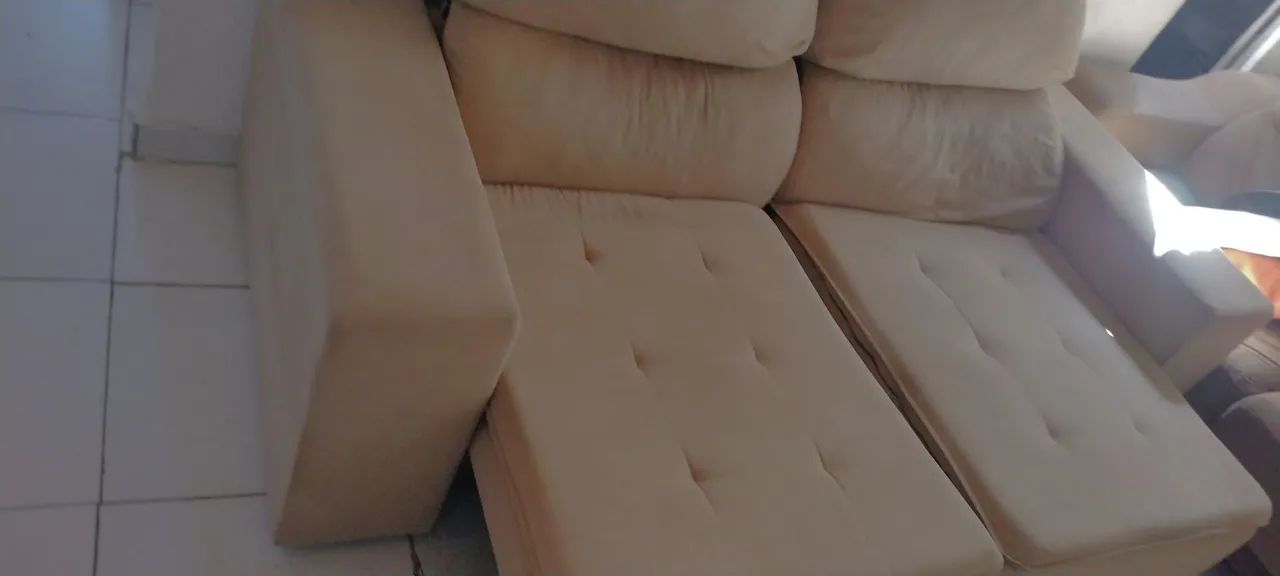 Sofá retrátil 3 lugares $550