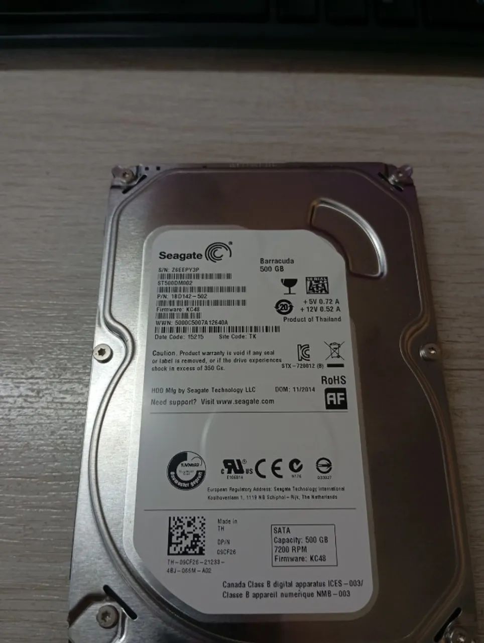 HD Seagate Barracuda 500GB