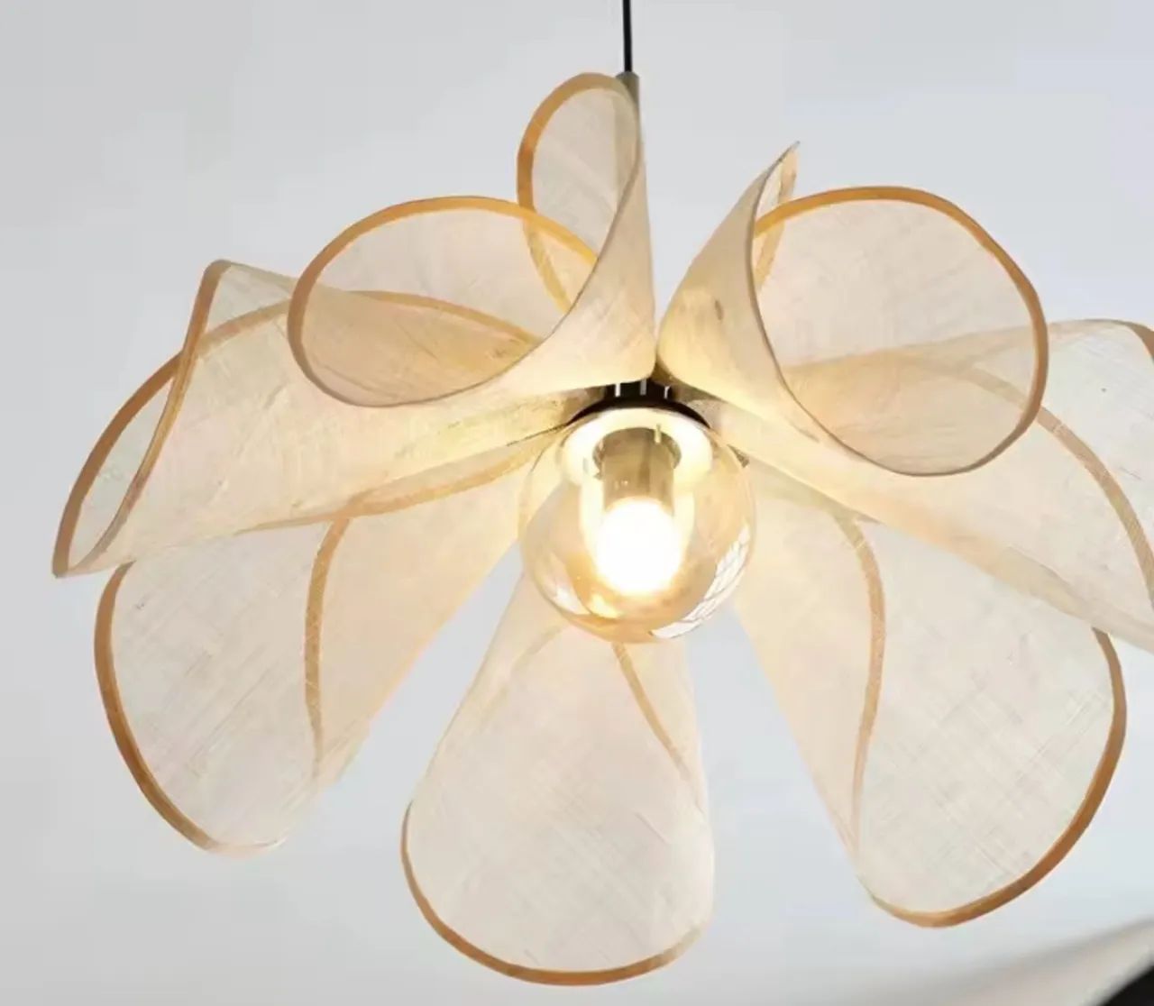 Luminária Pendente Francesa Led Tecido  - Foto 3