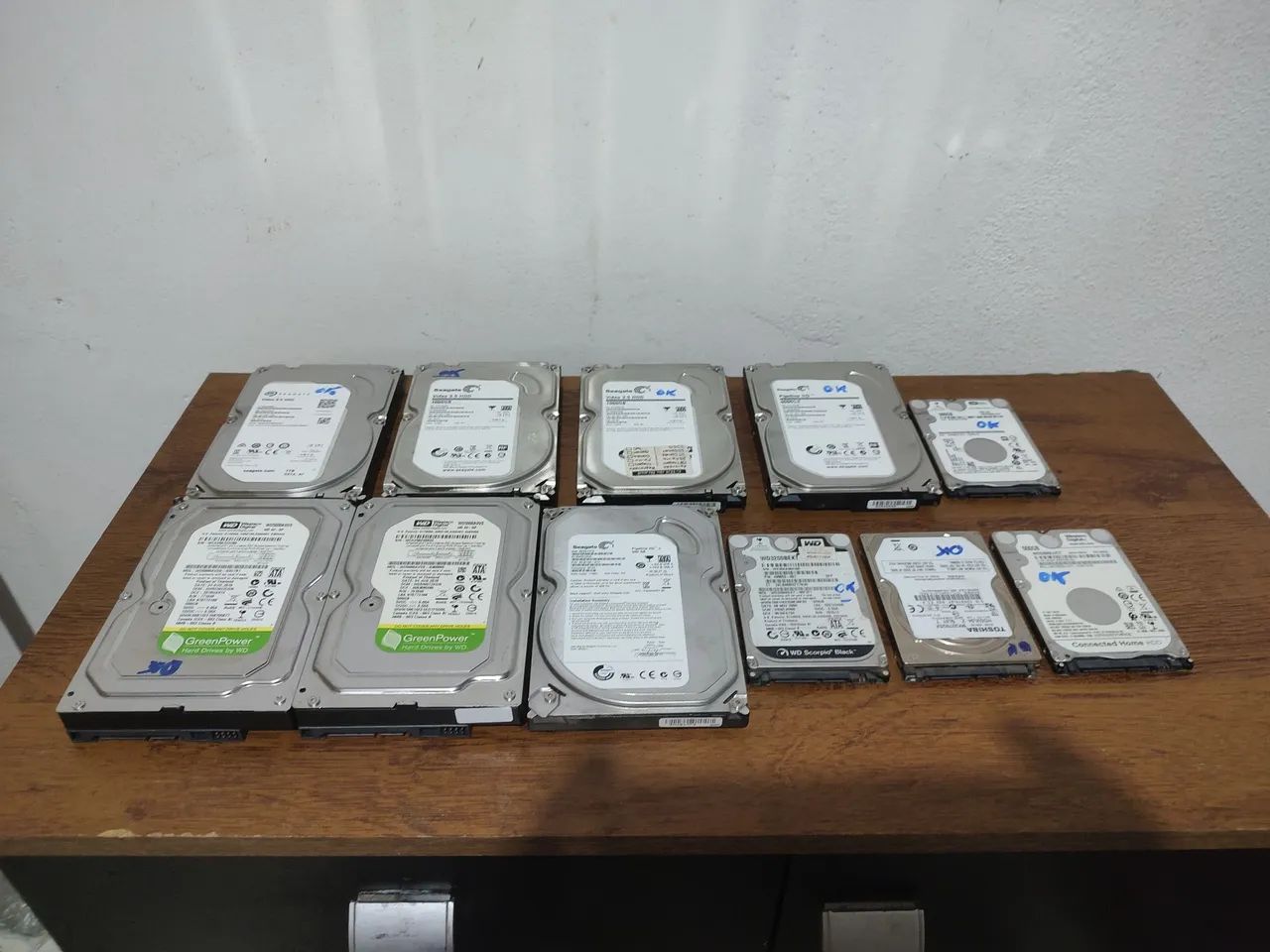 HD testados e formatado. Valores diversos 
