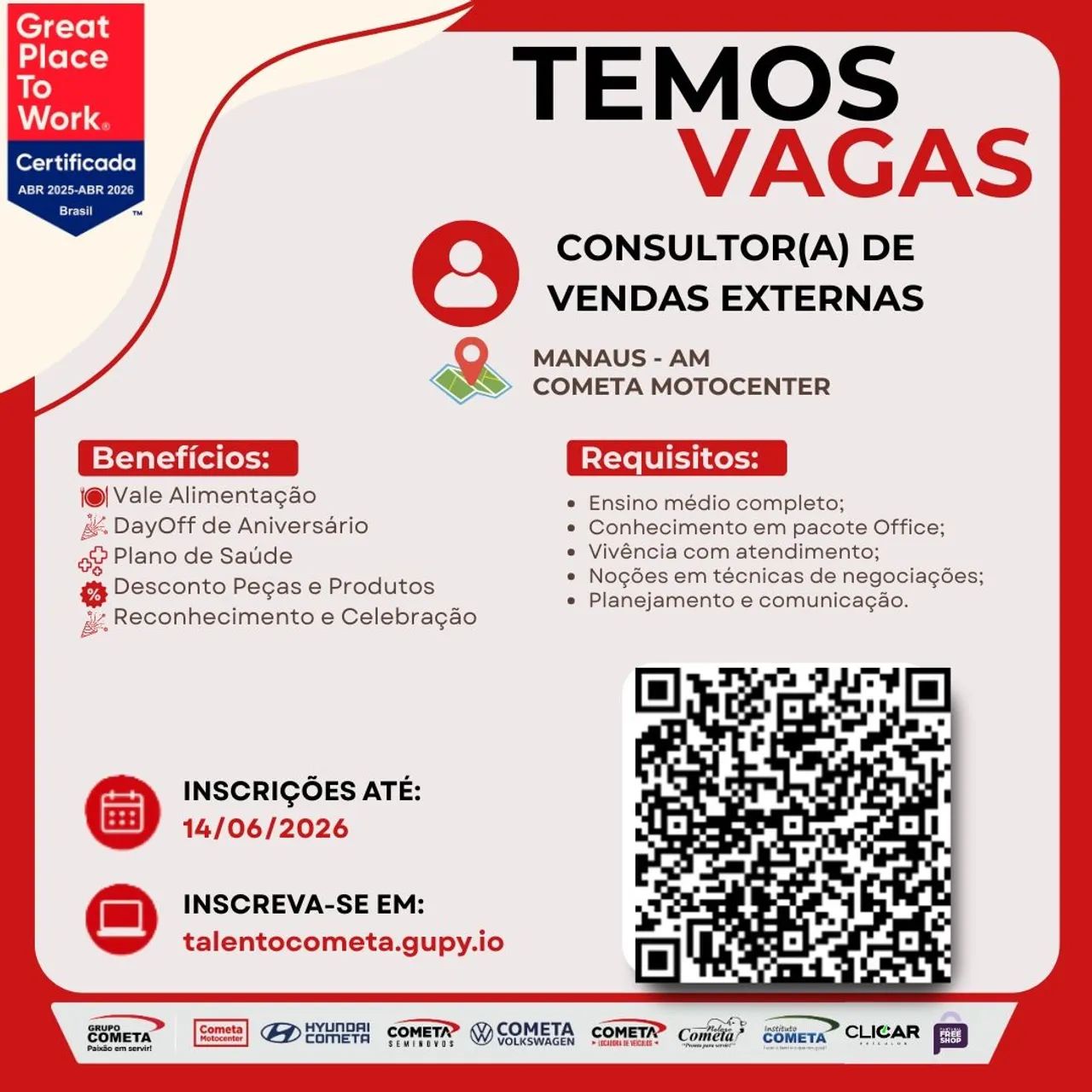 Vagas para consultor de vendas
