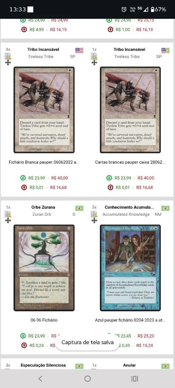 Cartas de Magic Compra e venda - Foto 2