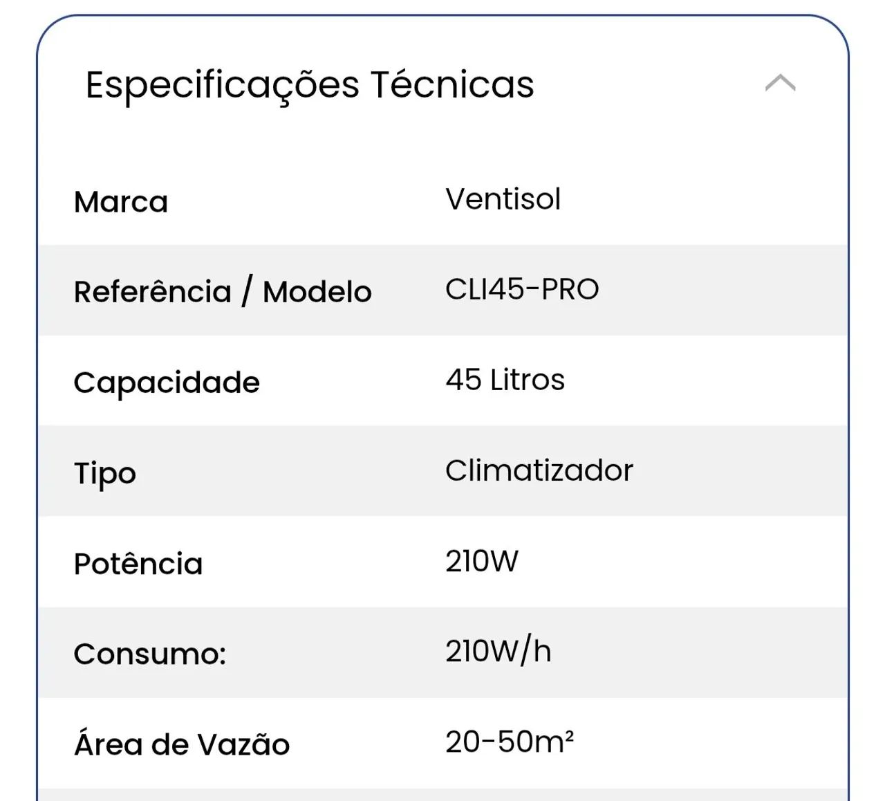 Climatizador CLI45 PRO 45L Ventisol - Foto 2