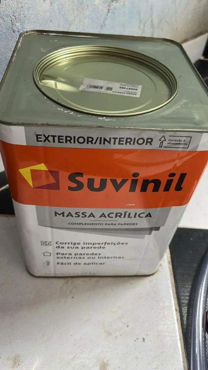 Suvinil Acrylic Putty 25kg - Interior and Exterior (New/Sealed)
