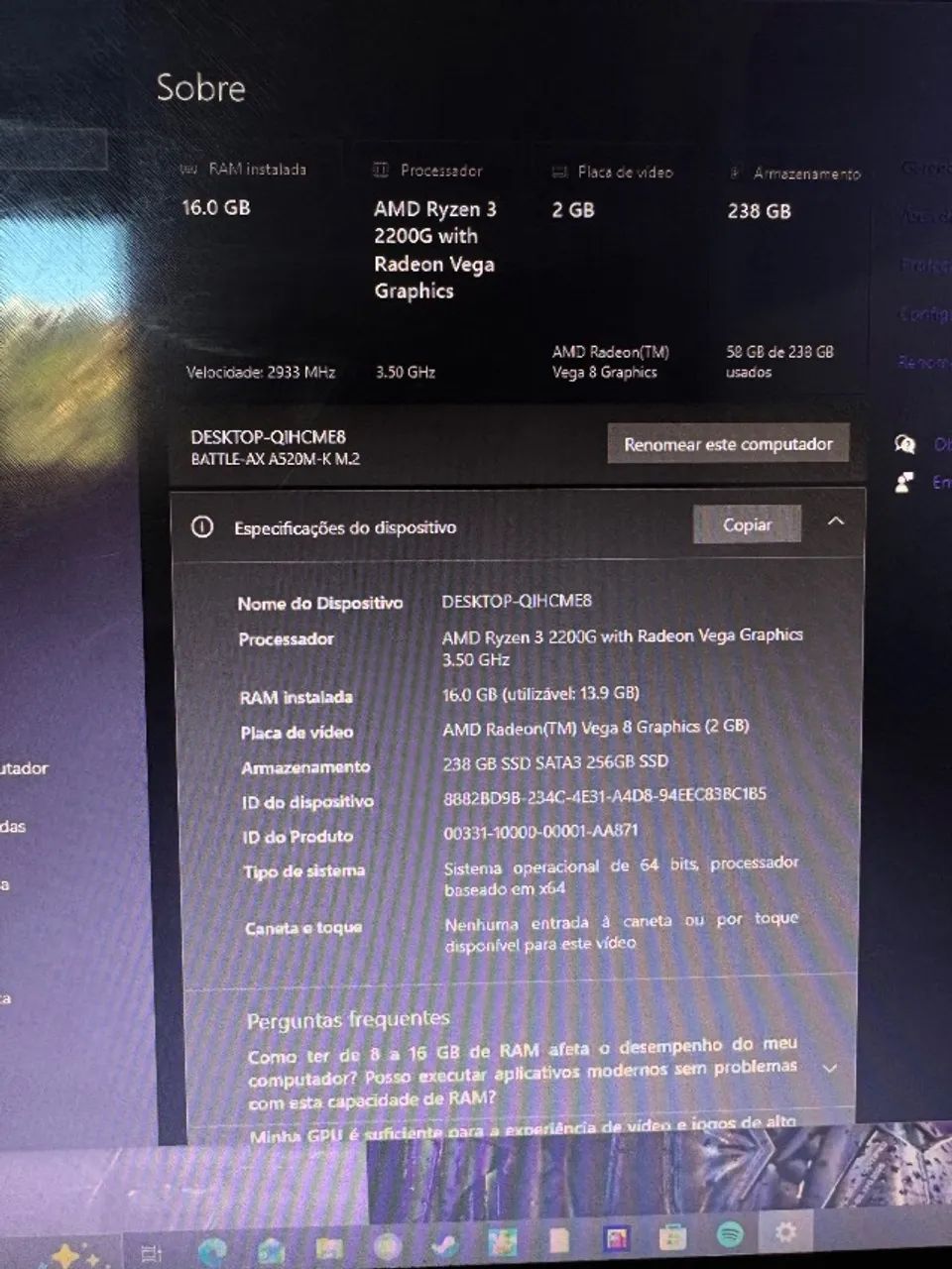 PC Gamer AMD Ryzen 3 - Foto 5