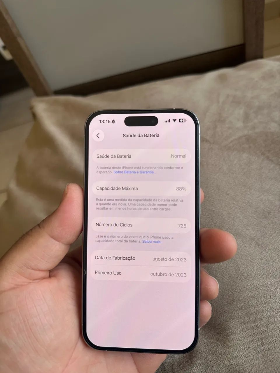 iPhone 15 pro 128g branco  - Foto 2