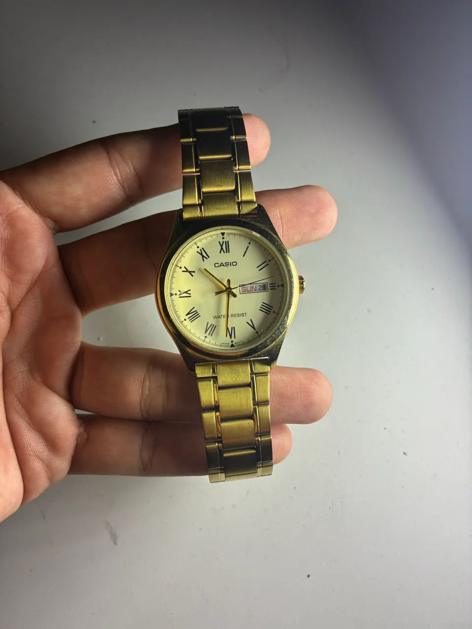 Relógio Casio  Classico Dourado Mtp-v006g-9budf-br
