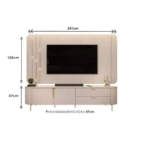 Painel com Rack L478