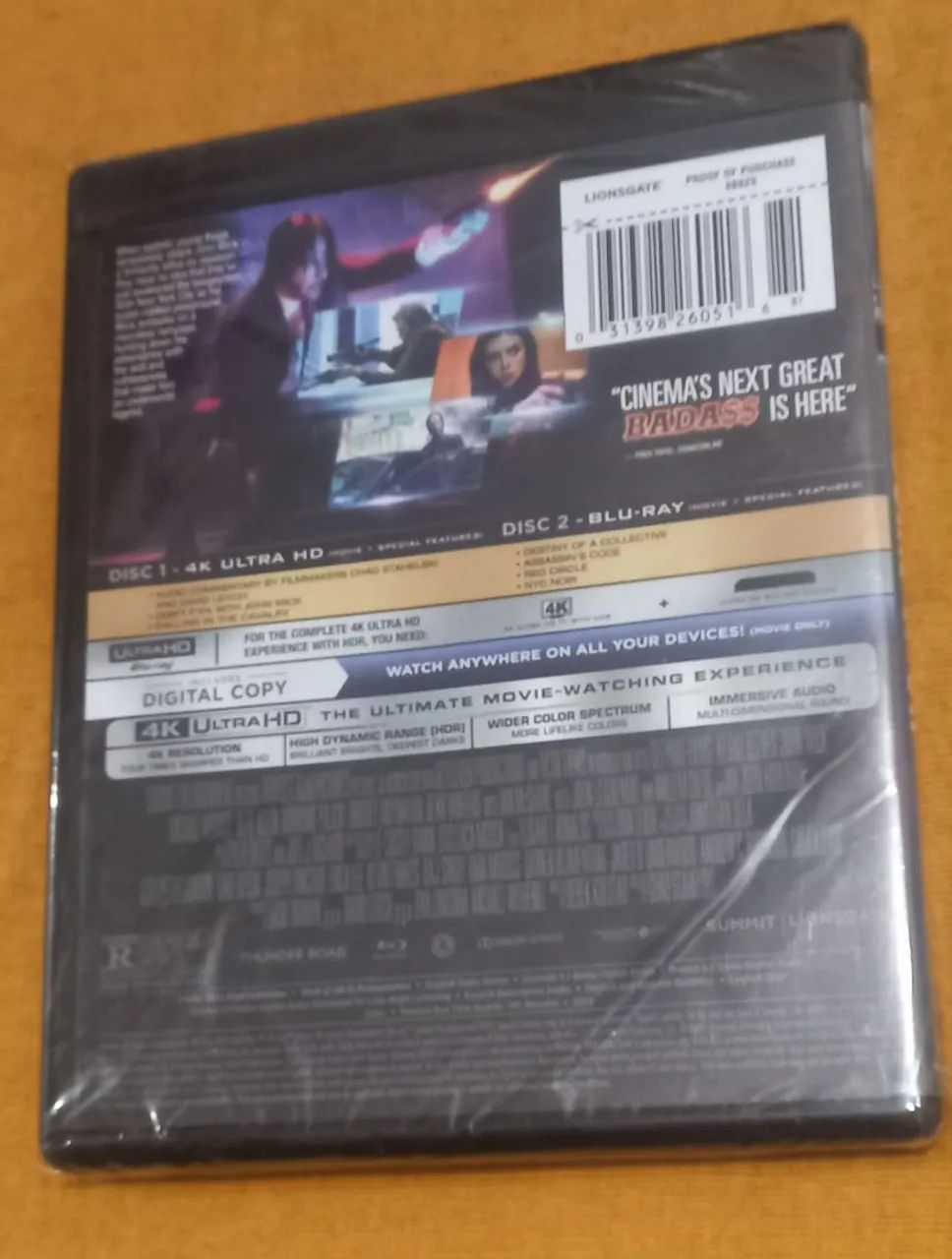 Bluray john wick 4k ultra hd lacrado - Foto 2