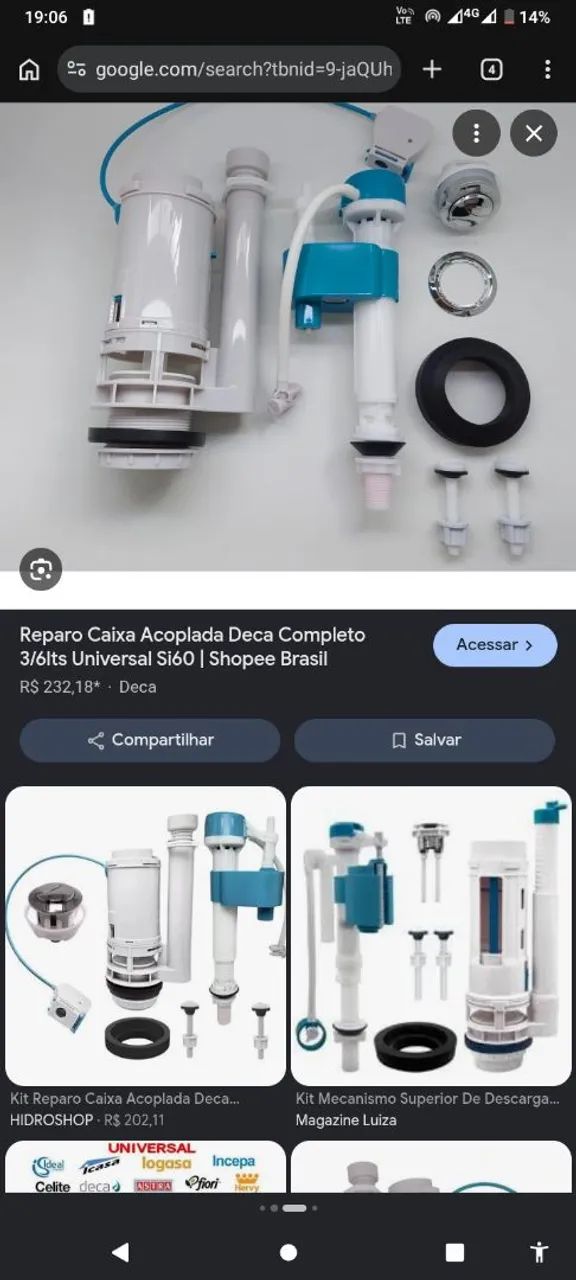 vedação caixa acoplada - Foto 4