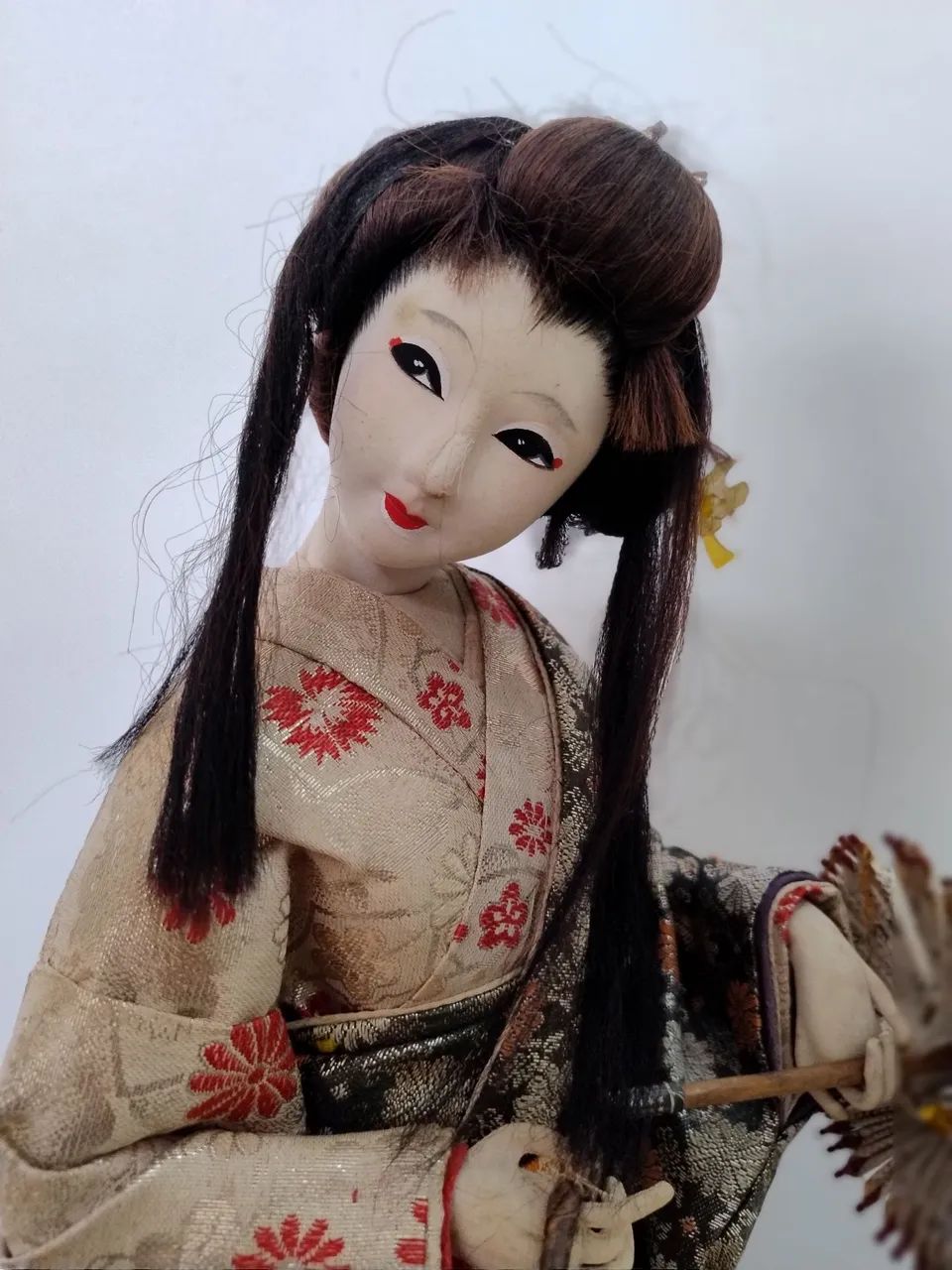 Boneca com kimono tradicional arte japonesa original do Japão  - Foto 4