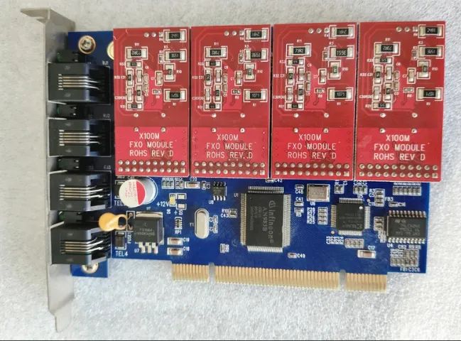 Placa Asterisk Tdm400p+ (tdm410p) 4 Portas Fxo - Foto 2